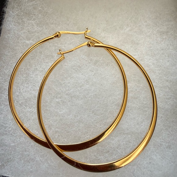 NWT Freida Rothman 925 FAS Hoop Earrings - Picture 2 of 4